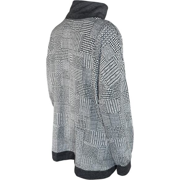 Cuddl Duds Comfortwear Half-Zip Henley Pullover CharclWoodBlock 1X NWOT Fall - Picture 5 of 10